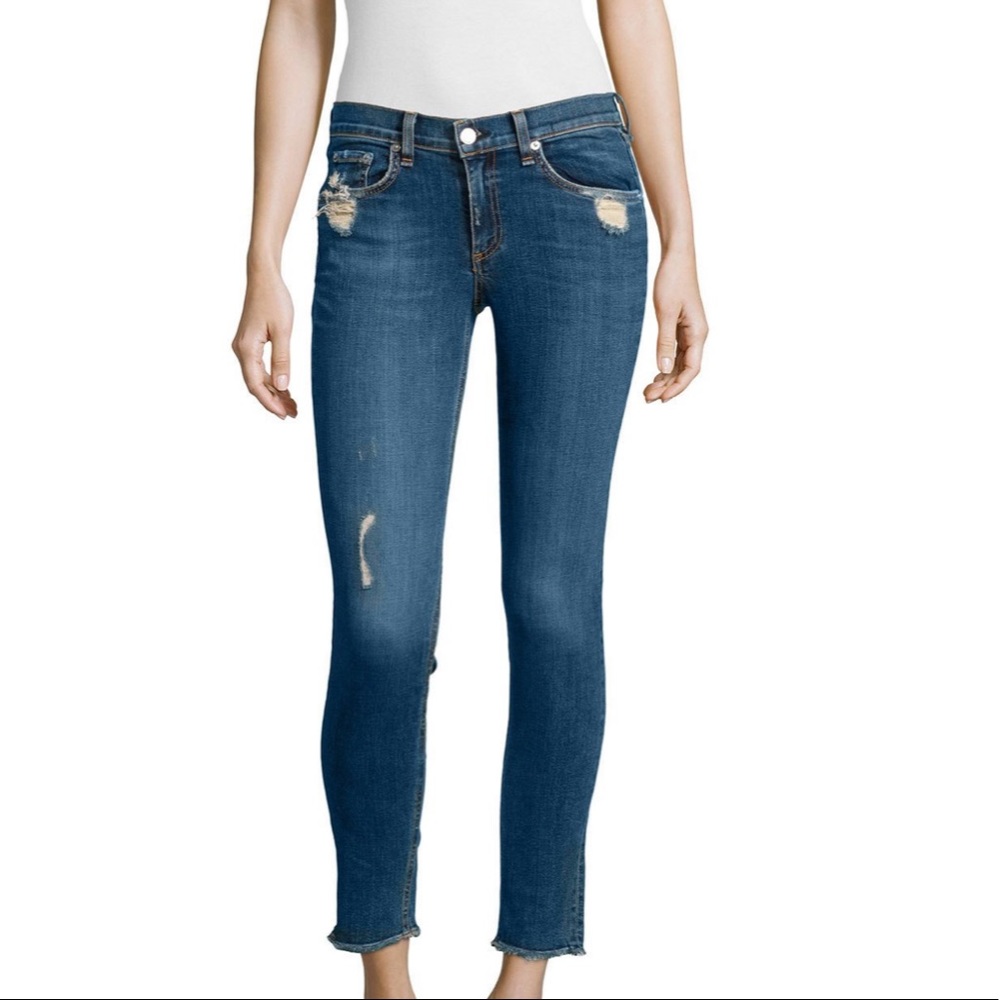 Rag & Bone Destroyed Skinny Jeans